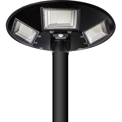 LED Dimmable ηλιακό φωτιστικό δρόμου με αισθητήρα LED/22W/6V 18000 mAh 6500K IP65 μαύρο + τηλεχειριστήριο