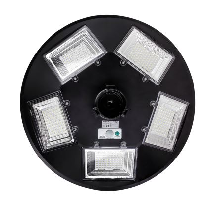 LED Dimmable ηλιακό φωτιστικό δρόμου με αισθητήρα LED/22W/6V 18000 mAh 6500K IP65 μαύρο + τηλεχειριστήριο