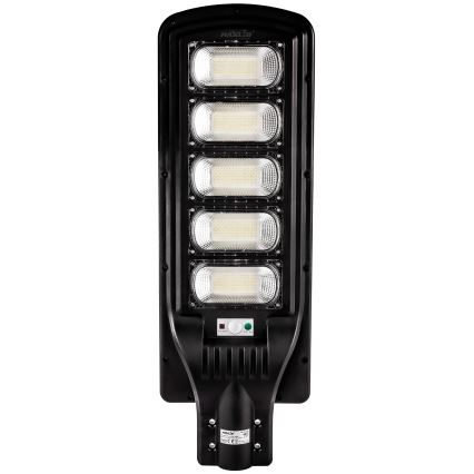 LED Dimmable ηλιακό φωτιστικό δρόμου με αισθητήρα LED/300W/6V 16500 mAh 6500K IP65 μαύρο + τηλεχειριστήριο