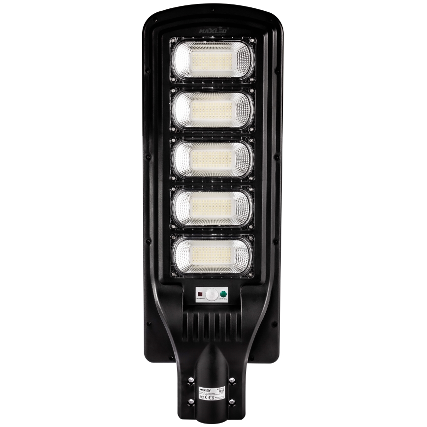 LED Dimmable ηλιακό φωτιστικό δρόμου με αισθητήρα LED/300W/6V 16500 mAh 6500K IP65 μαύρο + τηλεχειριστήριο