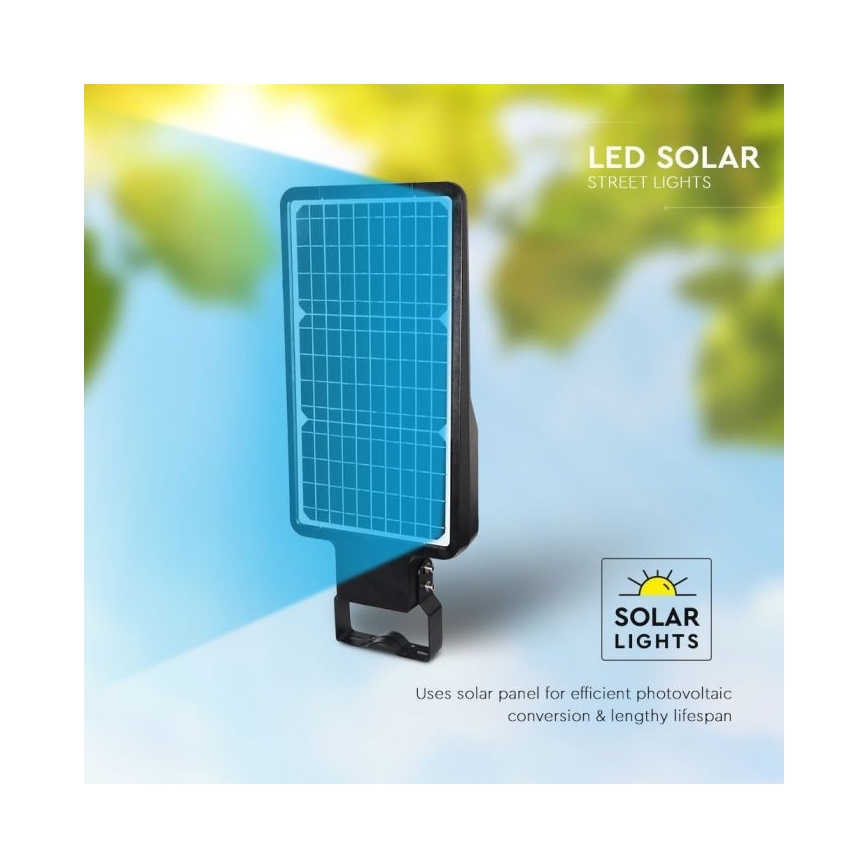 LED Ηλιακό φωτιστικό κήπου με αισθητήρα LED/40W/9,6V IP65 6000K 12000 mAh + τηλεχειριστήριο
