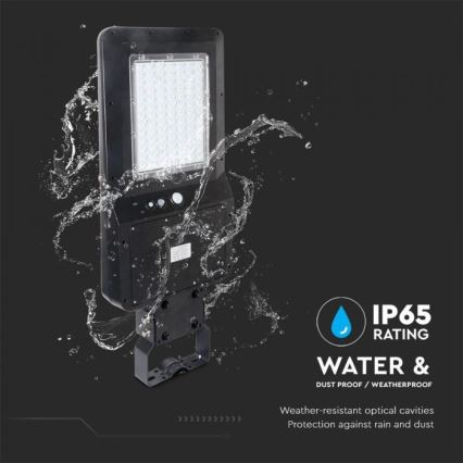 LED Ηλιακό φωτιστικό κήπου με αισθητήρα LED/40W/9,6V IP65 6000K 12000 mAh + τηλεχειριστήριο
