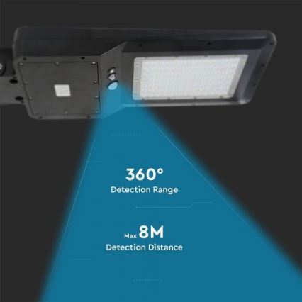 LED Ηλιακό φωτιστικό κήπου με αισθητήρα LED/40W/9,6V IP65 6000K 12000 mAh + τηλεχειριστήριο