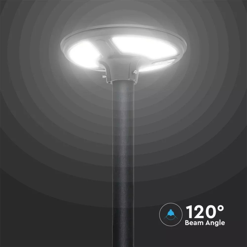 LED Ηλιακό φωτιστικό κήπου με αισθητήρα LED/7,5W/3,2V IP65 4000K 15000 mAh + τηλεχειριστήριο
