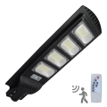 LED Ηλιακό φωτιστικό κήπου με αισθητήρα STREET LED/15W/3,2V 15000 mAh IP65 + τηλεχειριστήριο