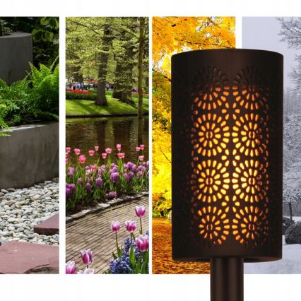 LED ηλιακό φωτιστικό με αισθητήρα σούρουπου LED/2V IP44 600 mAh