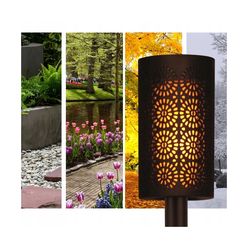 LED ηλιακό φωτιστικό με αισθητήρα σούρουπου LED/2V IP44 600 mAh