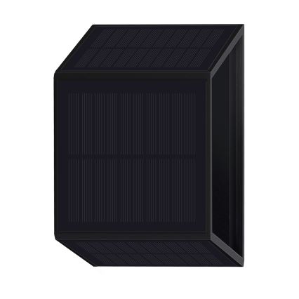 LED Ηλιακό Επιτοίχιο Φωτιστικό WINGS LED/2W/1300 mAh 3,7V 6000K IP54 μαύρο