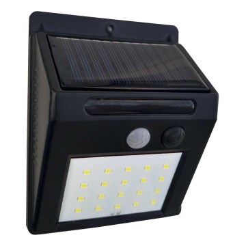 LED ηλιακό φωτιστικό τοίχου με αισθητήρα LED/3W/3,7V 1200 mAh IP44