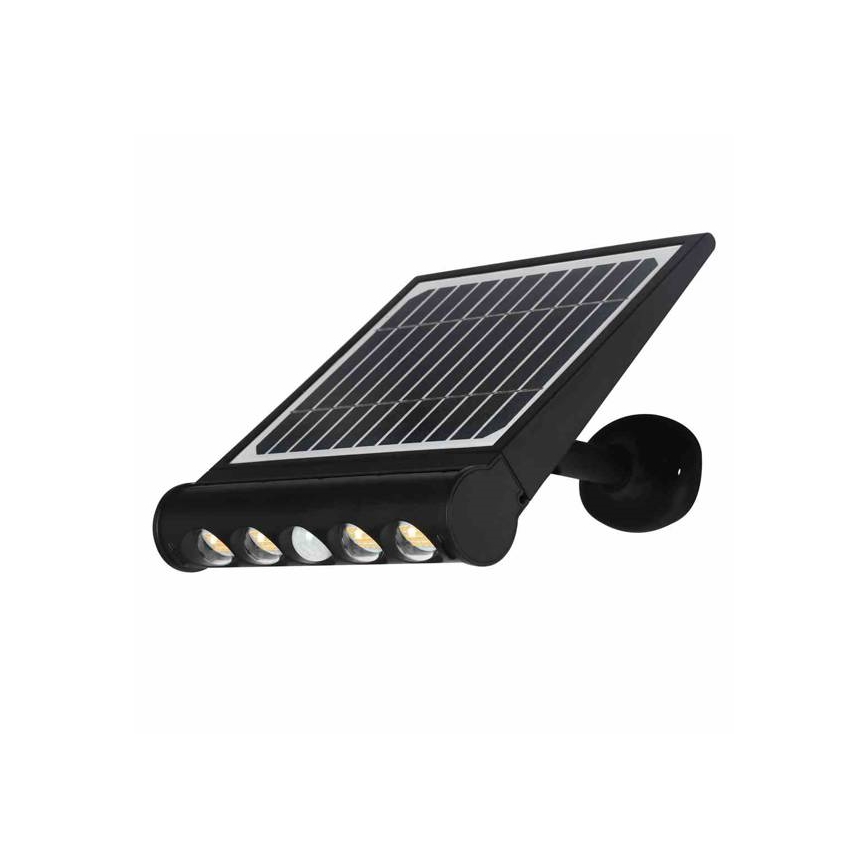 LED Ηλιακό φωτιστικό τοίχου με αισθητήρα LED/8W/3,7V 4000 mAh 4000K IP65