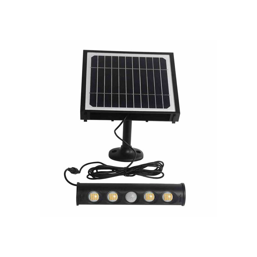 LED Ηλιακό φωτιστικό τοίχου με αισθητήρα LED/8W/3,7V 4000 mAh 4000K IP65