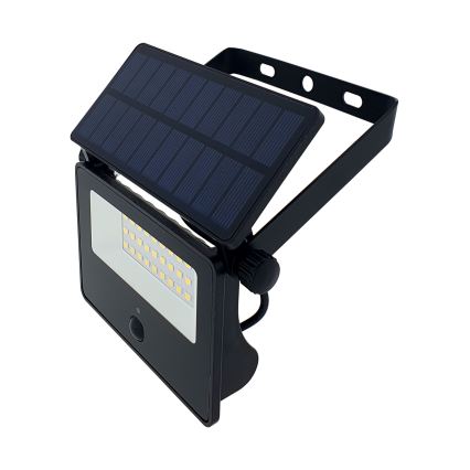 LED ηλιακός εξωτερικός προβολέας με αισθητήρα LED/5W/3,7V 4200K 2000 mAh IP44