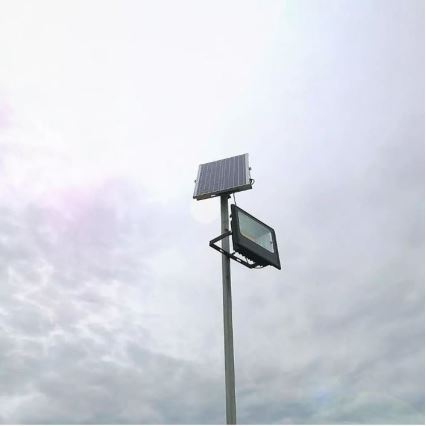 LED Ηλιακός προβολέας Dimmable LED/12W/3,2V 6000K IP65 5000 mAh + τηλεχειριστήριο