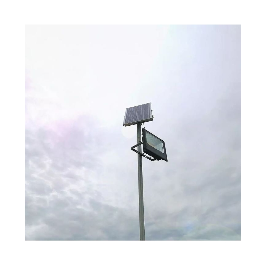 LED Ηλιακός προβολέας Dimmable LED/12W/3,2V 6000K IP65 5000 mAh + τηλεχειριστήριο