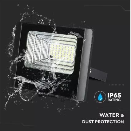 LED Ηλιακός προβολέας Dimmable LED/12W/3,2V 6000K IP65 5000 mAh + τηλεχειριστήριο