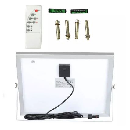 LED Ηλιακός προβολέας Dimmable LED/16W/3,2V 4000K IP65 10000 mAh + τηλεχειριστήριο