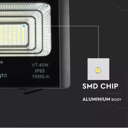 LED Ηλιακός προβολέας Dimmable LED/16W/3,2V 4000K IP65 10000 mAh + τηλεχειριστήριο