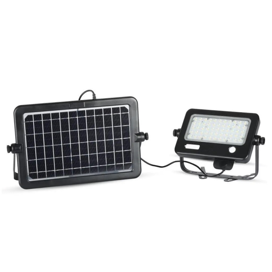 LED Ηλιακός προβολέας Dimmable με αισθητήρα LED/10W/3,7V 4000K IP65 7200 mAh + USB port