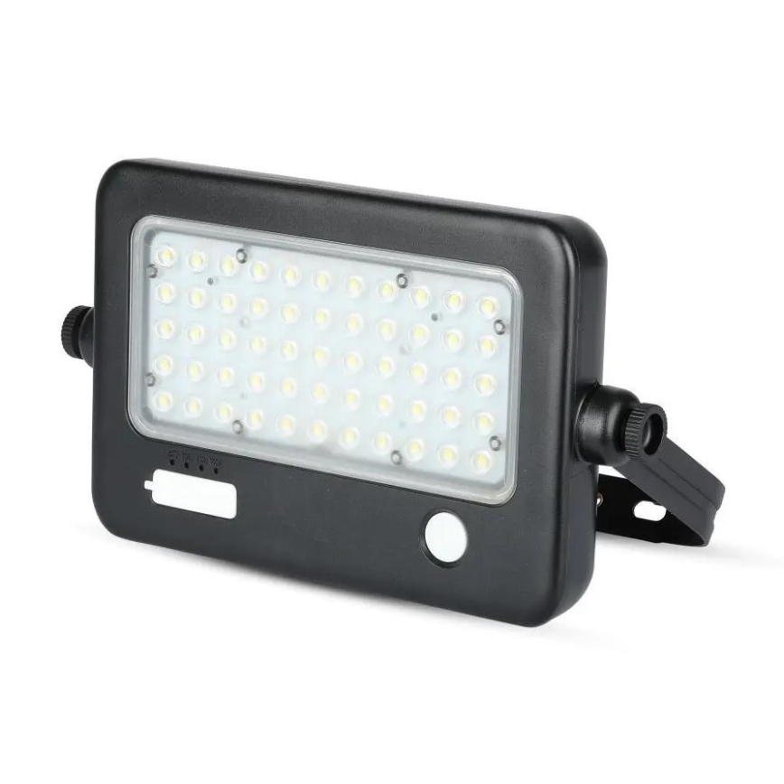 LED Ηλιακός προβολέας Dimmable με αισθητήρα LED/10W/3,7V 4000K IP65 7200 mAh + USB port