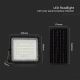 LED ηλιακός προβολέας εξωτερικού χώρου  LED/10W/3,2V IP65 4000K μαύρο + τηλεχειριστήριο