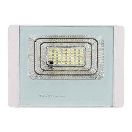 LED Ηλιακός προβολέας εξωτερικού χώρου LED/12W/3,2V IP65 4000K + τηλεχειριστήριο