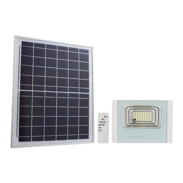 LED Ηλιακός προβολέας εξωτερικού χώρου LED/12W/3,2V IP65 4000K + τηλεχειριστήριο