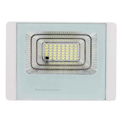 LED Ηλιακός προβολέας εξωτερικού χώρου LED/12W/3,2V IP65 6400K + τηλεχειριστήριο