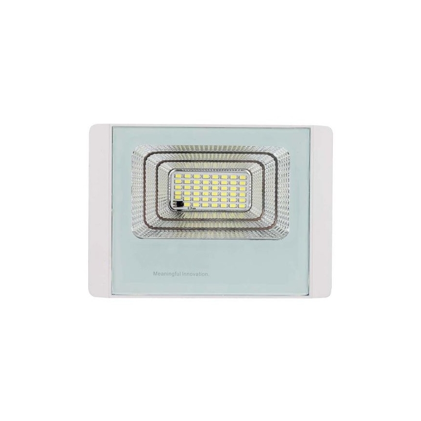 LED Ηλιακός προβολέας εξωτερικού χώρου LED/12W/3,2V IP65 6400K + τηλεχειριστήριο