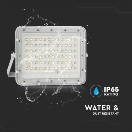LED Εξωτερικού χώρου dimming ηλιακός προβολέας LED/15W/3,2V IP65 4000K 12000 mAh λευκό + τηλεχειριστήριο