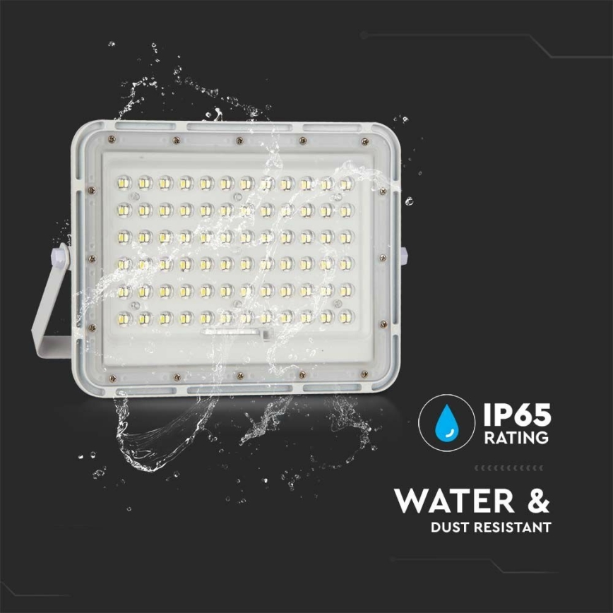 LED Εξωτερικού χώρου dimming ηλιακός προβολέας LED/15W/3,2V IP65 4000K 12000 mAh λευκό + τηλεχειριστήριο