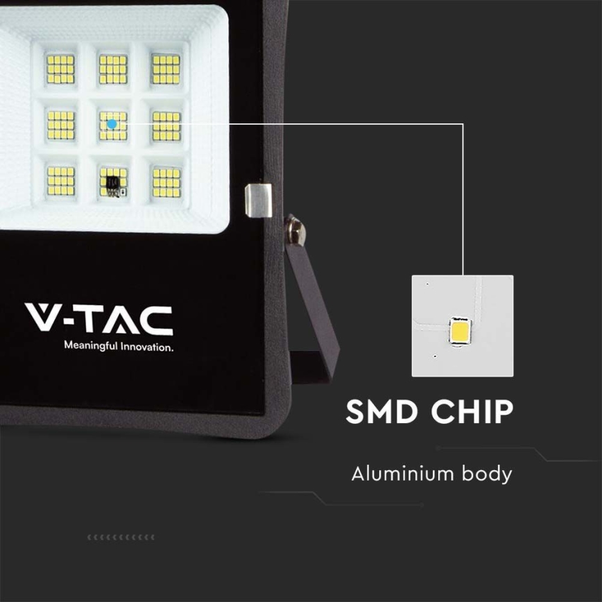 LED Ηλιακός προβολέας εξωτερικού χώρου LED/6W/3,2V 4000K IP65 5000 mAh + τηλεχειριστήριο