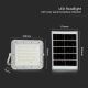 LED ηλιακός προβολέας εξωτερικού χώρου ντιμαριζόμενος LED/6W/3,2V IP65 4000K λευκό + τηλεχειριστήριο