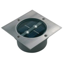 LED Ηλιακός προβολέας με αισθητήρα LED/0,12W/2xAAA IP67 ανοξείδωτος τετράγωνος