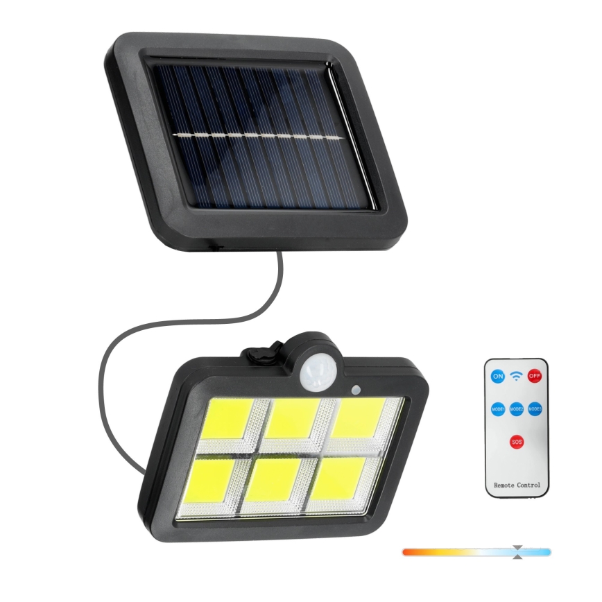 LED ηλιακός προβολέας με αισθητήρα LED/1,5W/3,7V 6000K IP44 1200 mAh