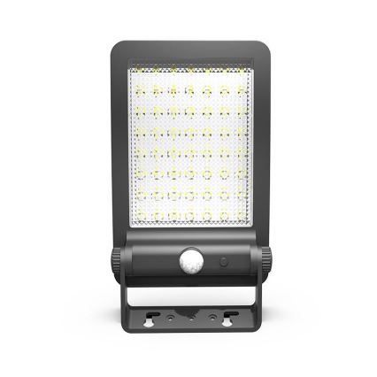 LED Ηλιακός προβολέας με αισθητήρα LED/5W/3,7V 4000K 1500 mAh IP54 μαύρο