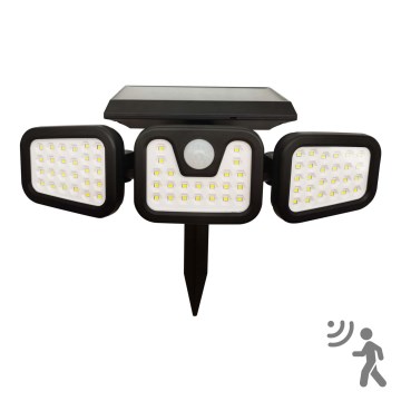 LED Ηλιακός προβολέας με αισθητήρα TRIO LED/0,6W/3,7V 1200 mAh IP44