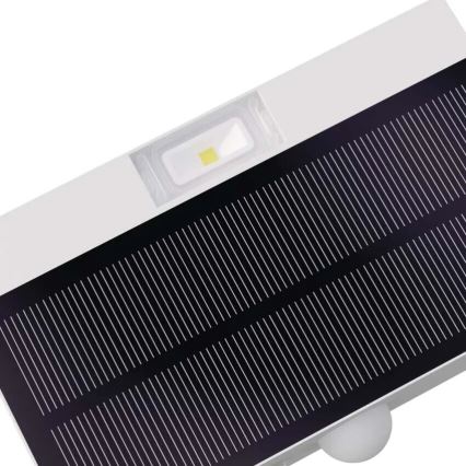 LED Ηλιακός προβολέας με αισθητήρα κίνησης LED/3,7V 1200mAh 4000K IP65 λευκό