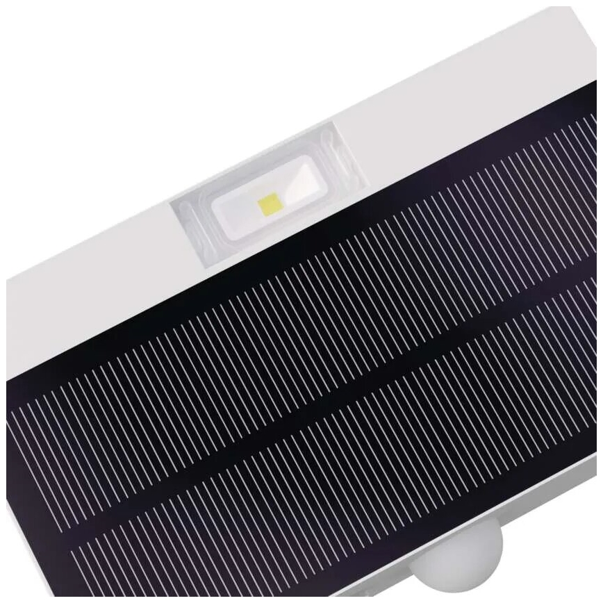 LED Ηλιακός προβολέας με αισθητήρα κίνησης LED/3,7V 1200mAh 4000K IP65 λευκό