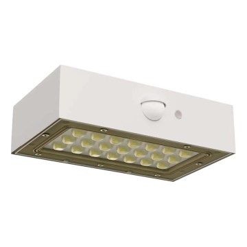 LED ηλιακός προβολέας με αισθητήρα κίνησης LED/3,7V 1200mAh 4000K IP65 λευκός