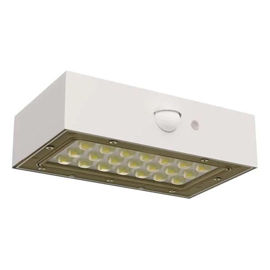 LED ηλιακός προβολέας με αισθητήρα κίνησης LED/3,7V 1200mAh 4000K IP65 λευκός
