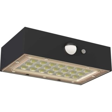 LED Ηλιακός προβολέας με αισθητήρα κίνησης LED/3,7V 1200mAh 4000K IP65 μαύρο