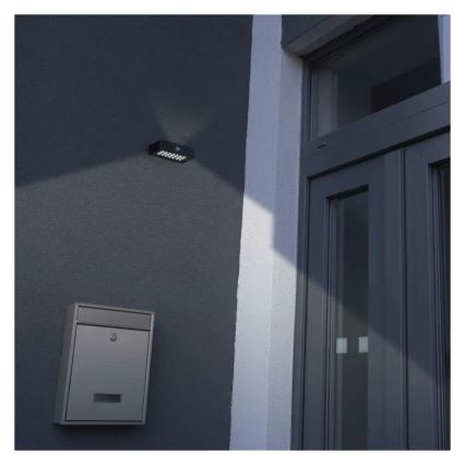 LED Ηλιακός προβολέας με αισθητήρα κίνησης LED/3,7V 1200mAh 4000K IP65 μαύρο