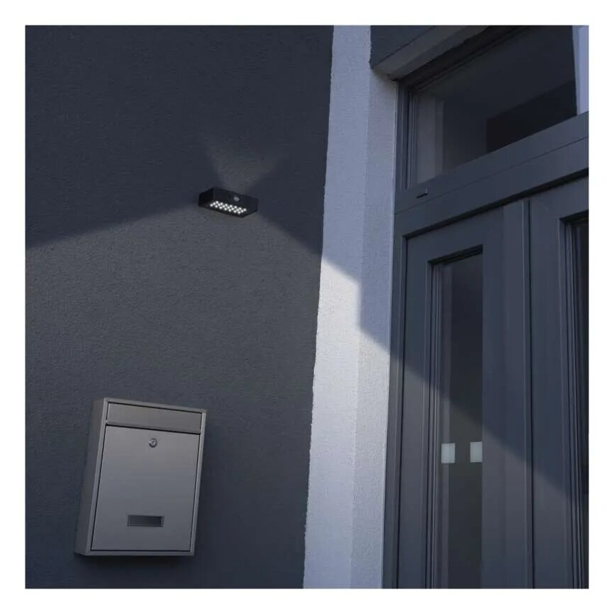 LED Ηλιακός προβολέας με αισθητήρα κίνησης LED/3,7V 1200mAh 4000K IP65 μαύρο
