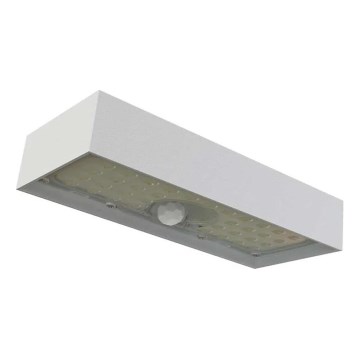LED ηλιακός προβολέας με αισθητήρα κίνησης LED/3,7V 3000mAh 4000K IP65 λευκός