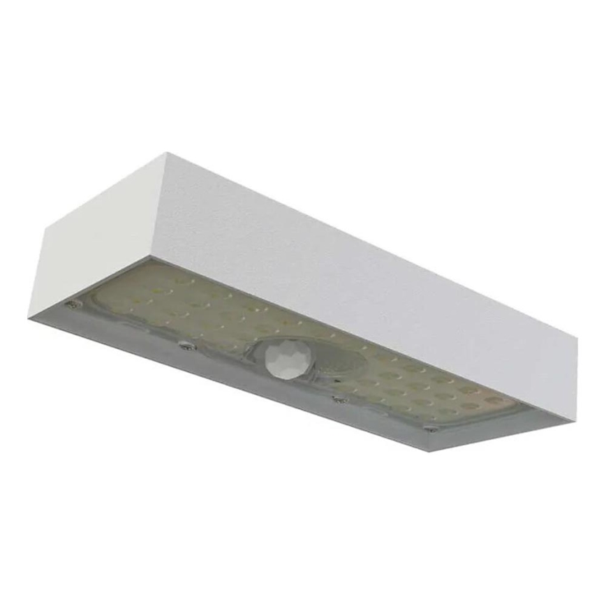 LED ηλιακός προβολέας με αισθητήρα κίνησης LED/3,7V 3000mAh 4000K IP65 λευκός