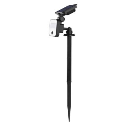 LED Ηλιακός προβολέας με αισθητήρα κίνησης SPILO LED/3,7V 3600mAh 3000K IP54 + τηλεχειριστήριο