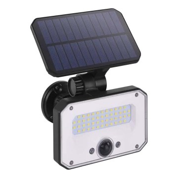 LED Ηλιακός προβολέας με αισθητήρα κίνησης SPILO LED/3,7V 3600mAh 3000K IP54 + τηλεχειριστήριο