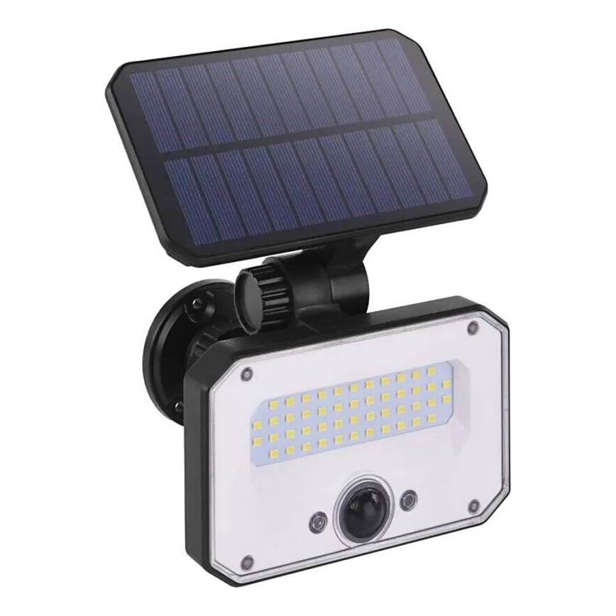 LED Ηλιακός προβολέας με αισθητήρα κίνησης SPILO LED/3,7V 3600mAh 3000K IP54 + τηλεχειριστήριο