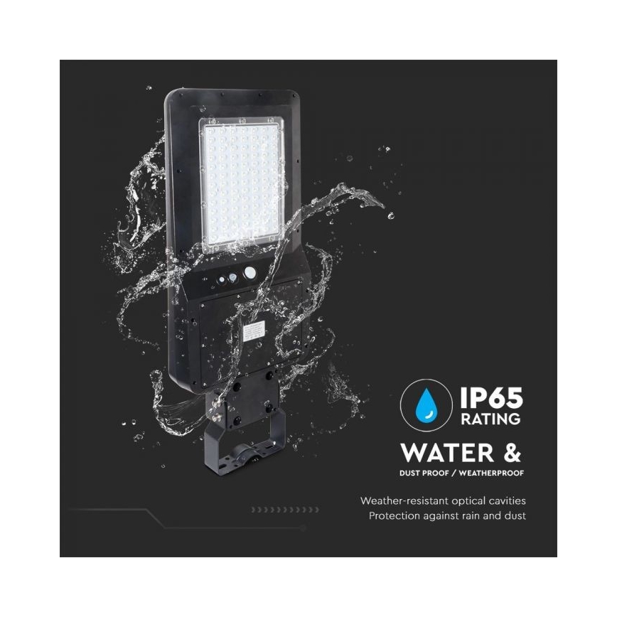 LED Ηλιακός φωτισμός δρόμου με αισθητήρα LED/40W/9,6V IP65 4000K + τηλεχειριστήριο