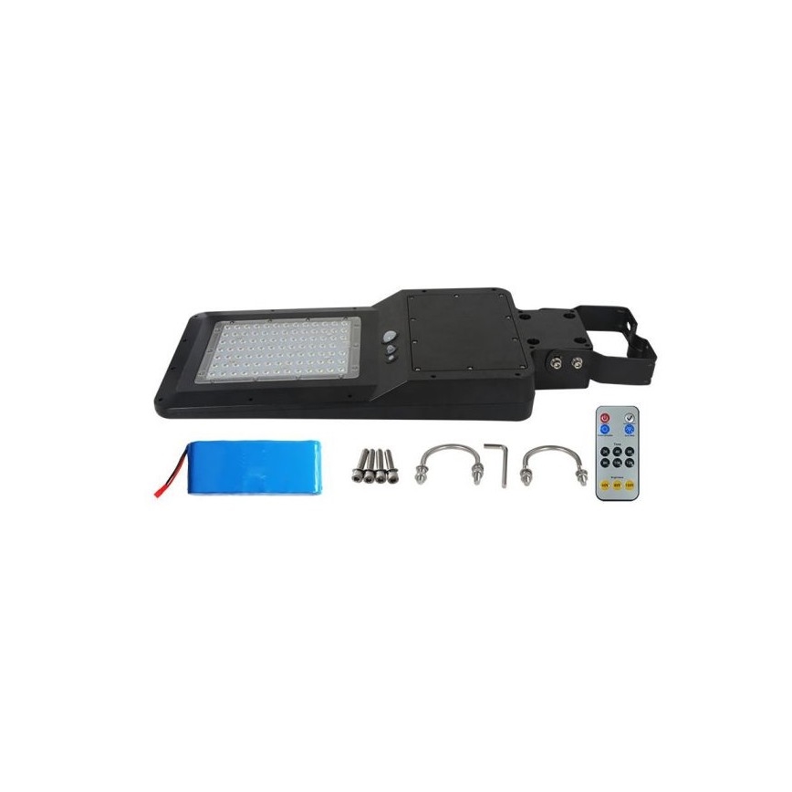 LED Ηλιακός φωτισμός δρόμου με αισθητήρα LED/40W/9,6V IP65 4000K + τηλεχειριστήριο